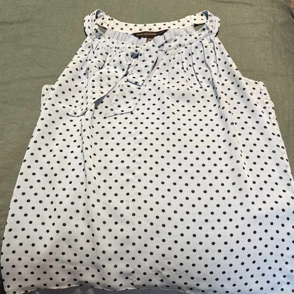 Polka Dot Sleeveless Top